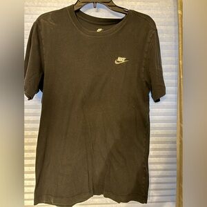 Nike Black Short Sleeve Crewneck Tee with Small Chest Swoosh
